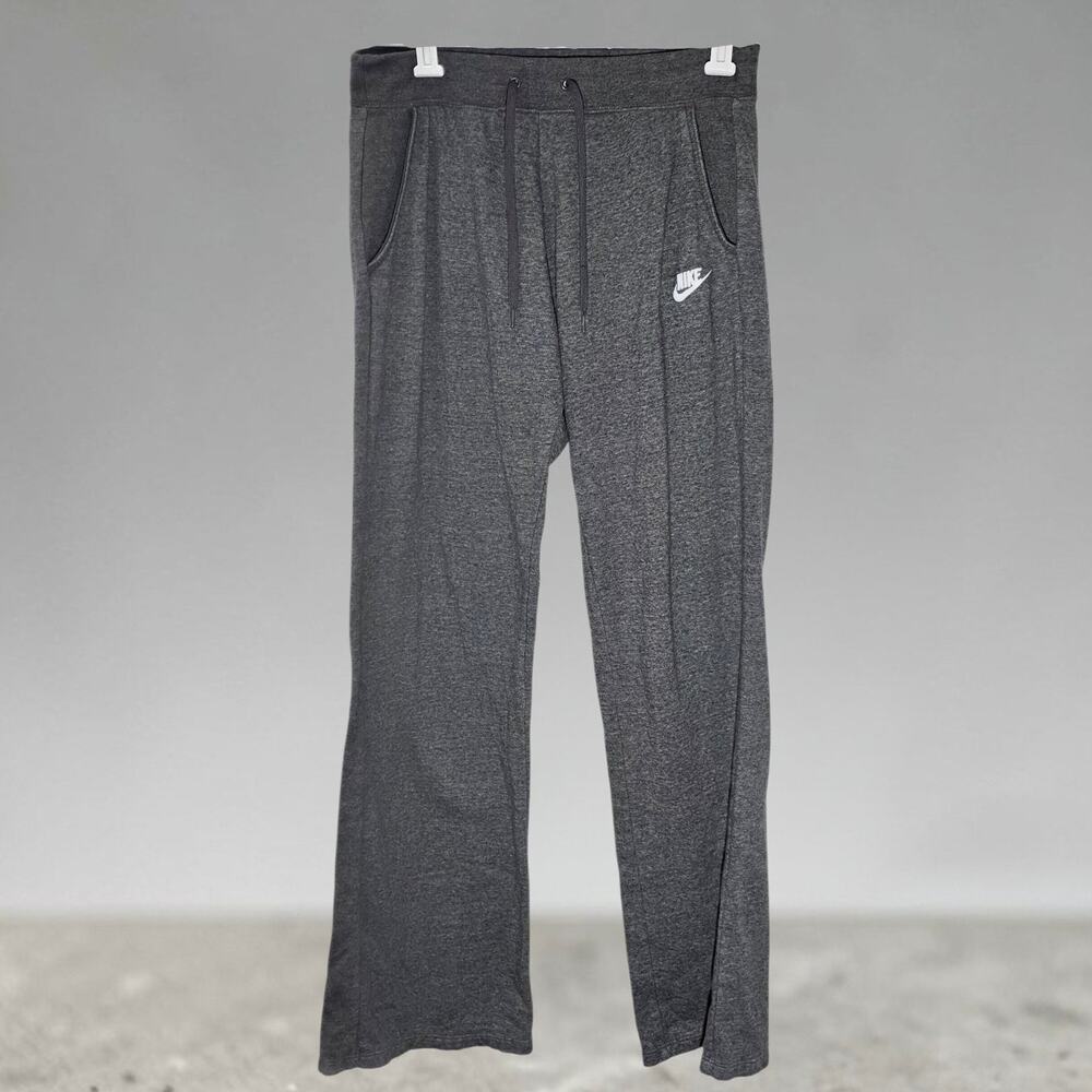 Nike Club Fleece Open Hem Sweatpants Dark Grey Mens M